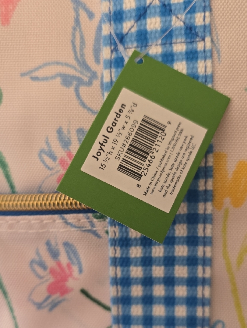 Kate Spade Large Capacity Insulated Cooler Tote Bag, Soft Sided Portable Beach - Picture 2 of 10